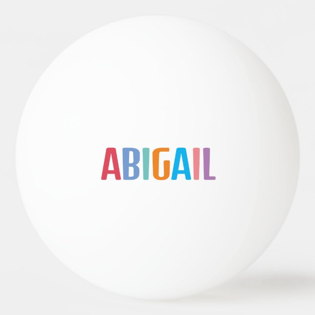 Pelota De Ping Pong Abigail (Anverso)