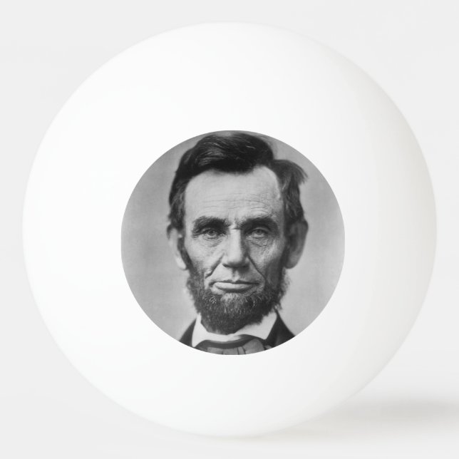 Pelota De Ping Pong Abraham Lincoln (Anverso)