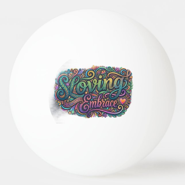 Pelota De Ping Pong Abrazo Amoroso (Anverso)