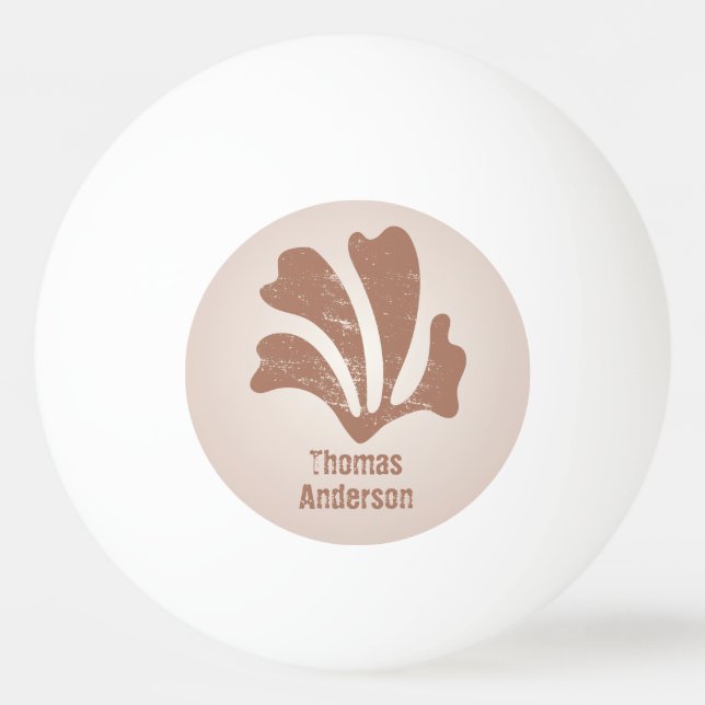 Pelota De Ping Pong Abstract Art Brown Algae, Kelp (Anverso)