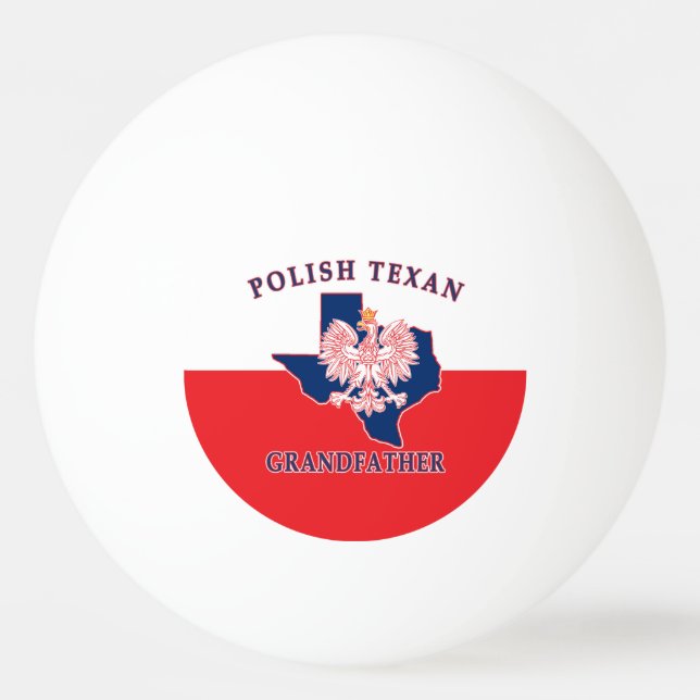 Pelota De Ping Pong Abuelo texano polaco (Anverso)