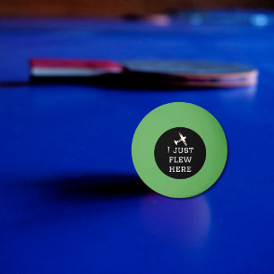 Pelota De Ping Pong Acabo de volar aquí, Divertido, Genial, Aviación,s