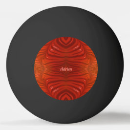 Pelota De Ping Pong ADRIEN ~ Naranja Tangerina Rojo ~