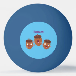 Pelota De Ping Pong Agradables bellotas cantando personalizado para lo