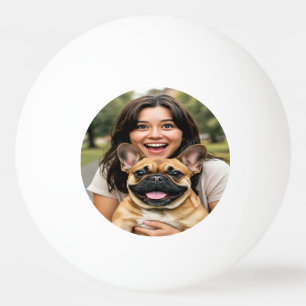 Pelota De Ping Pong Agregar foto de Bulldog Francés Personalizar