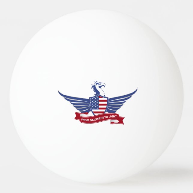 Pelota De Ping Pong Águila americana (Anverso)