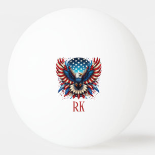 Pelota De Ping Pong Águila Americana Patriótica