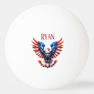 Pelota De Ping Pong Águila Americana Patriótica