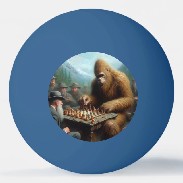Pelota De Ping Pong Ajedrez para jugar a pie grande (Anverso)
