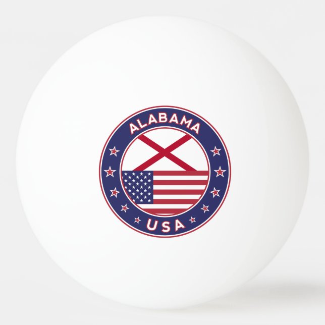 Pelota De Ping Pong Alabama (Anverso)