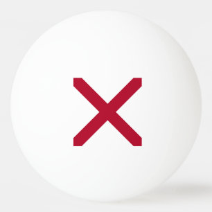 Pelota De Ping Pong Alabama: Cruz Carmesí de San Andrés