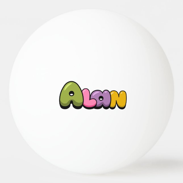 Pelota De Ping Pong Alan (Anverso)