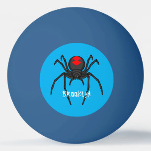 Pelota De Ping Pong Alarmante ilustracion personalizado de araña de vi