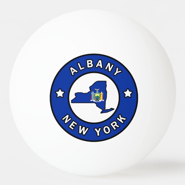 Pelota De Ping Pong Albany New York (Anverso)