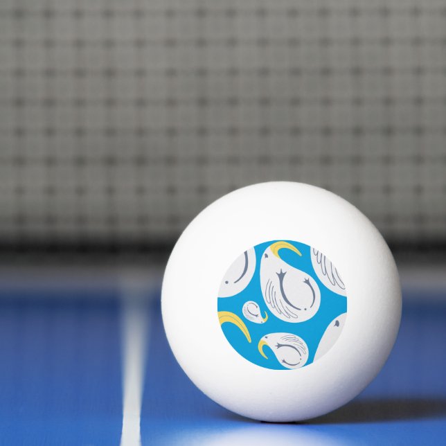 Pelota De Ping Pong Albatros - Tema oceánico (Neto)