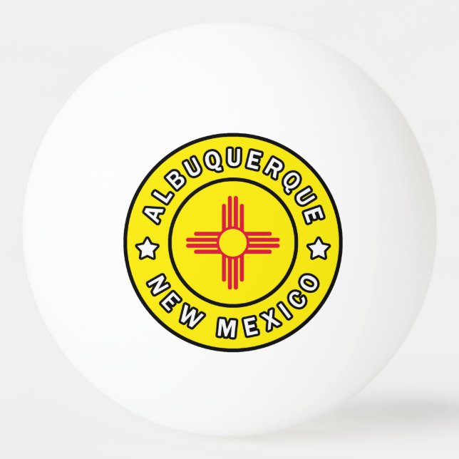 Pelota De Ping Pong Albuquerque Nuevo México (Anverso)