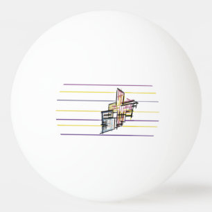 Pelota De Ping Pong Alegría veraniega de concha y estrella de mar