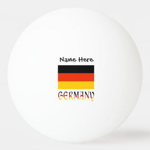 Pelota De Ping Pong Alemania y Bandera de Alemania Personalizados