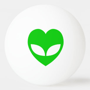 Pelota De Ping Pong Alien Love Heart