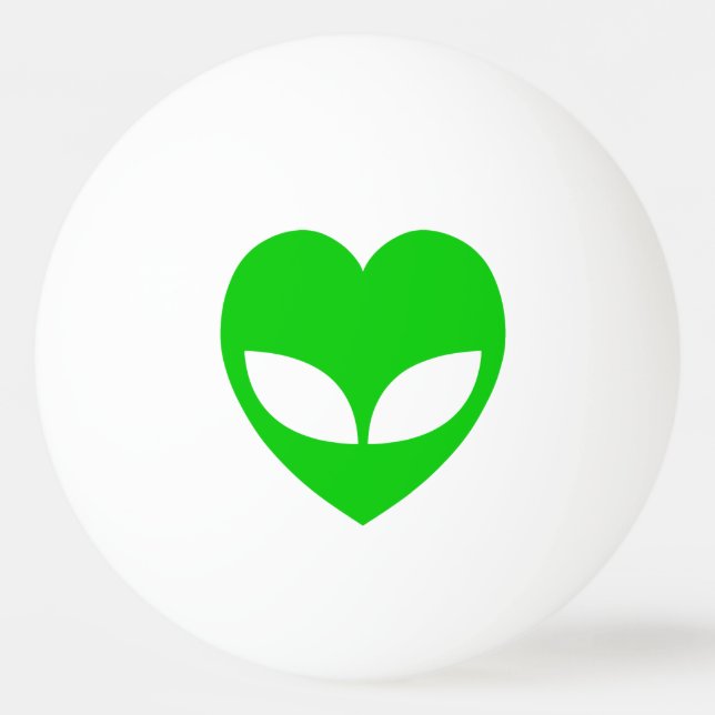 Pelota De Ping Pong Alien Love Heart (Anverso)