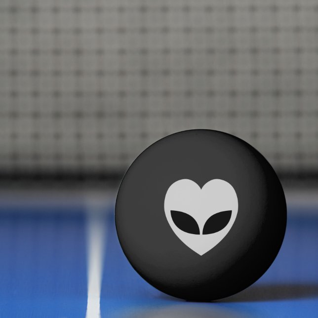 Pelota De Ping Pong Alien Love Heart Ping Pong Ball (Neto)
