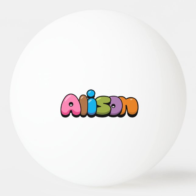 Pelota De Ping Pong Alison (Anverso)