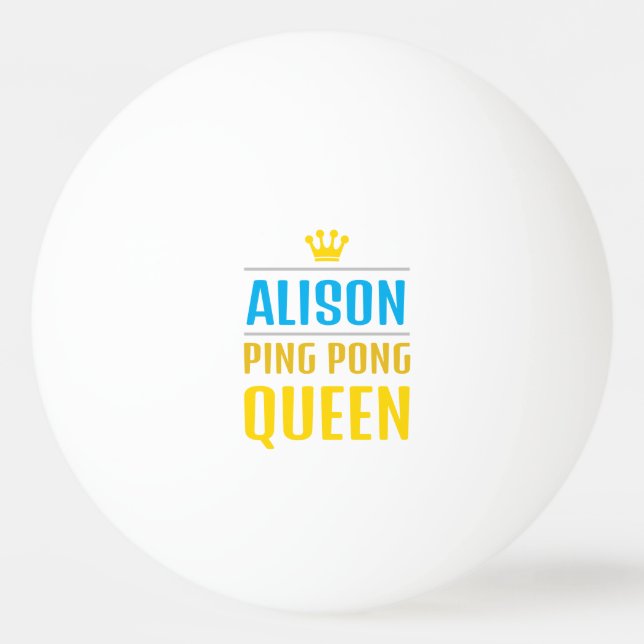 Pelota De Ping Pong Alison (Anverso)