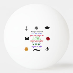 Pelota De Ping Pong Aliste para personalizar ping-pong del pong de la