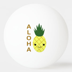 Pelota De Ping Pong Aloha Cute Kawaii Piña
