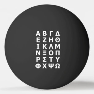Pelota De Ping Pong Alphabet griego Ping Pong Ball