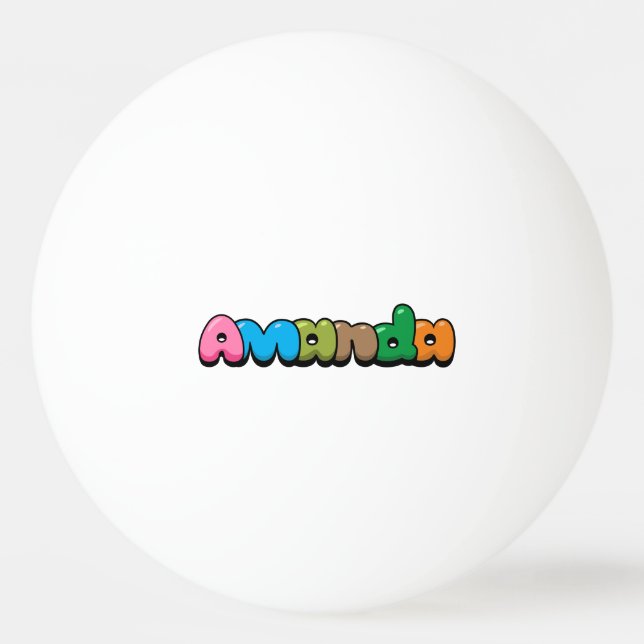 Pelota De Ping Pong Amanda (Anverso)