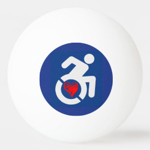 Pelota De Ping Pong Amar a los discapacitados