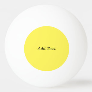 Pelota De Ping Pong Amarillo Crea Tu Propio Añadir Texto