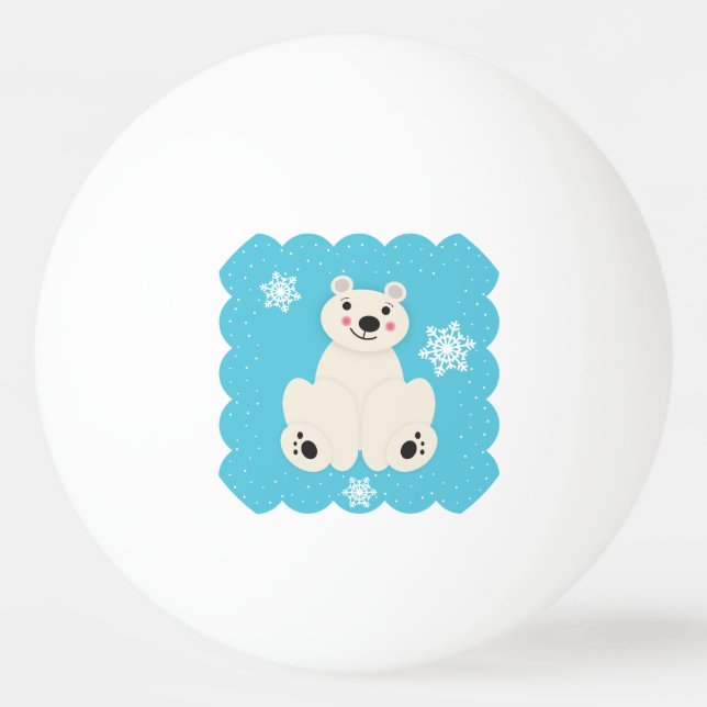 Pelota De Ping Pong Amigo Polar (Anverso)