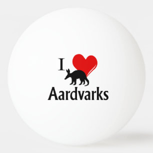 Pelota De Ping Pong Amo a los Aardvarks