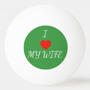 Pelota De Ping Pong Amo a mi esposa