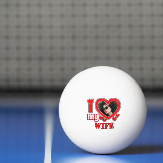 Pelota De Ping Pong Amo A Mi Esposa Personalizada