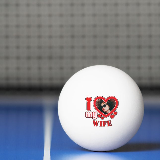 Pelota De Ping Pong Amo A Mi Esposa Personalizada (Neto)