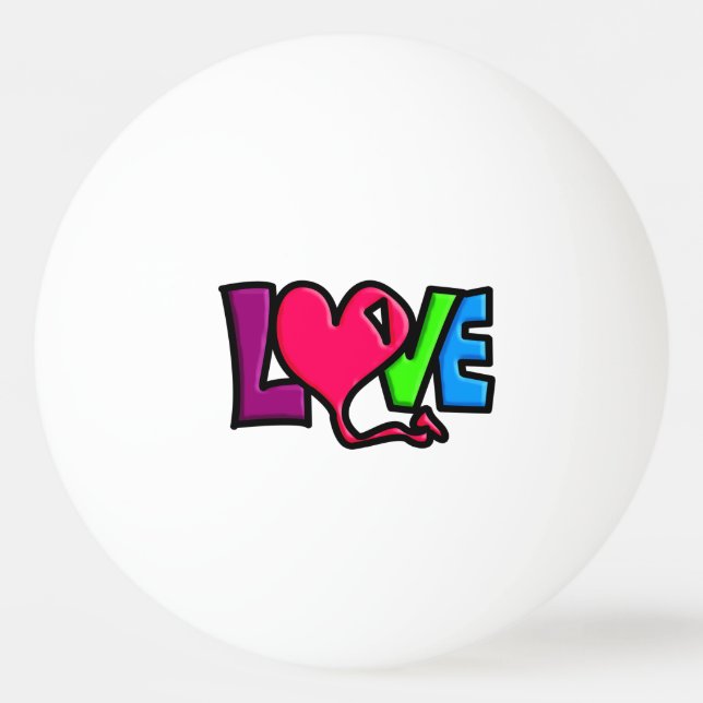 Pelota De Ping Pong Amor   (Anverso)