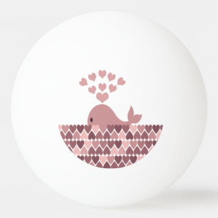 Pelota De Ping Pong Amor a la ballena rosa