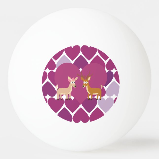 Pelota De Ping Pong Amor de Ciervo (Anverso)