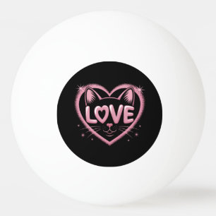 Pelota De Ping Pong Amor de gato brillante