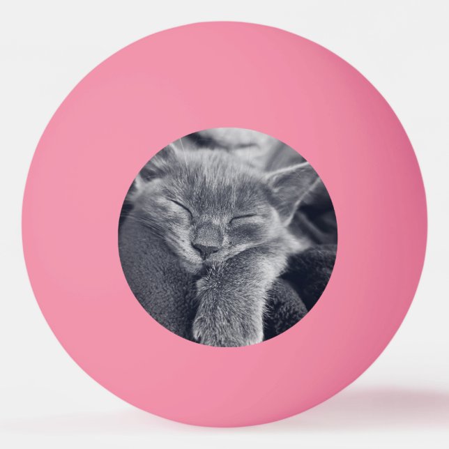 Pelota De Ping Pong Amor gatito (Anverso)