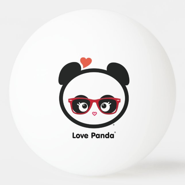 Pelota De Ping Pong Amor Panda® (Anverso)
