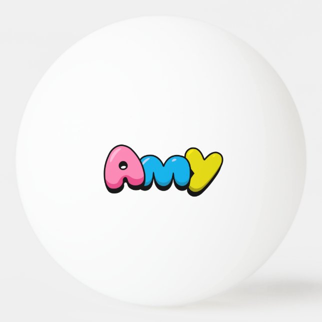 Pelota De Ping Pong Amy (Anverso)