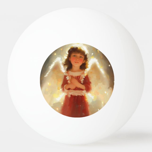 Pelota De Ping Pong Ángel navidades (4) (Anverso)