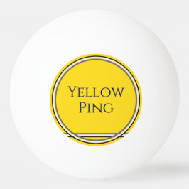 Pelota De Ping Pong Anillo amarillo