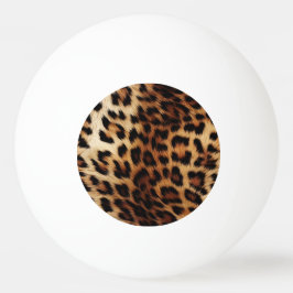 Pelota De Ping Pong Animal de leopardo de las cremas marrones