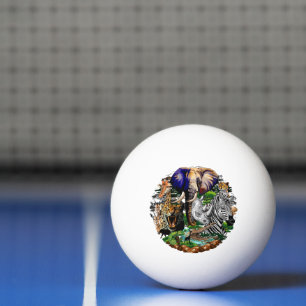 Pelota De Ping Pong Animales salvajes de sabana africanos