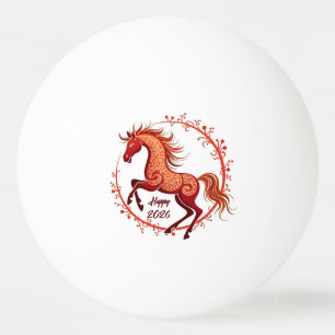 Pelota De Ping Pong Año del caballo 2026